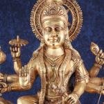 Majestic Brass Goddess Durga Sherawali Mata Idol | 31" Temple Masterpiece | 55kg Sacred Art | Divine Mother with Lion | Jaipurio